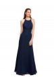 Sem Mangas Cabeçada Chiffon Sereia Vestidos de Madrinha / Vestidos de Festa