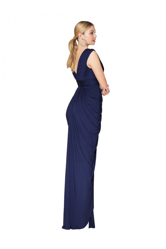 Sem Mangas Decote V Costas em V Chiffon Sereia Vestidos de Madrinha / Vestidos de Noite / Vestidos de Festa