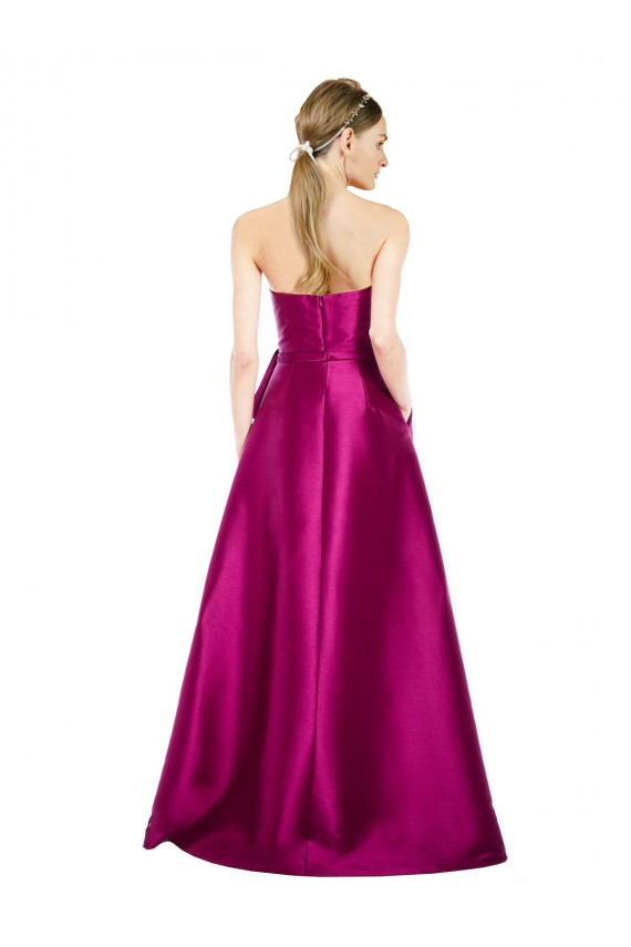 Sem Mangas Decote V Cetim Linha A Vestidos de Madrinha / Vestidos de Festa