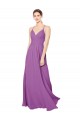 Sem Mangas Amor Criss Cruz Chiffon Linha A Longo Narciso Vestidos de Madrinha