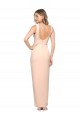 Sem Mangas Decote Quadrado Crepe Esticado Bainha Vestidos de Madrinha / Vestidos de Noite / Vestidos de Festa