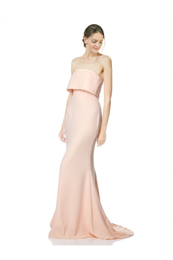 Sem Mangas Sem alças Crepe Esticado Sereia Vestidos de Madrinha / Vestidos de Noite / Vestidos de Festa