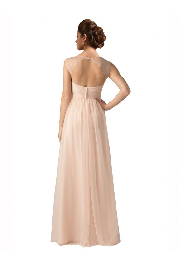 Sem Mangas Amor Tule Linha A Vestido de Festa / Vestido de Madrinha