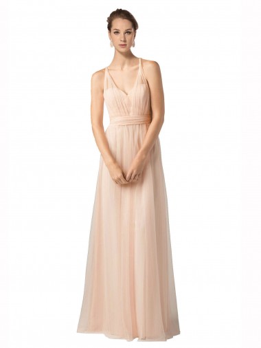 Sem Mangas Amor Tule Linha A Nu Vestidos de Madrinha