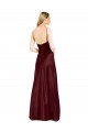 Sem Mangas Alças finas Cetim Elástico Linha A Vestidos de Madrinha / Vestidos de Noite / Vestidos de Festa