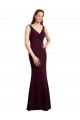 Sem Mangas Decote V Lombar Chiffon Sereia Vestidos de Madrinha
