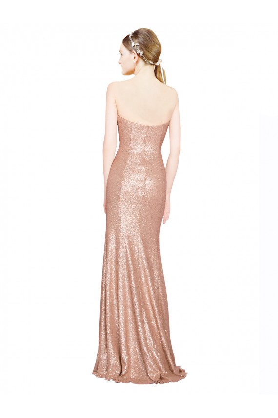 Sem Mangas Amor Lombar Lantejoulas Linha A Vestidos de Madrinha / Vestidos de Noite / Vestidos de Festa