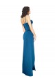 Sem Mangas Alças finas Lombar Cetim Sedoso Bainha Vestidos de Madrinha / Vestidos de Noite / Vestidos de Festa