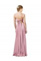 Sem Mangas Alças finas Abrir de volta Crepe Esticado Bainha Vestidos de Madrinha / Vestidos de Noite / Vestidos de Festa