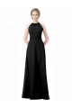 Sem Mangas Cabeçada Chiffon Linha A Vestido de Festa / Vestido de Madrinha