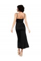 Sem Mangas Alças finas Cetim Sedoso Linha A Curto Vestidos de Madrinha / Vestidos de Noite / Vestidos de Festa
