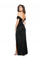 Sem Mangas Amor Lombar Cetim Sedoso Linha A Longo Preto Vestidos de Madrinha / Vestidos de Noite / Vestidos de Festa
