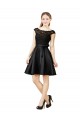 Sem Mangas Decote Ilusão Costas em V Cetim & Renda Linha A Vestidos de Madrinha / Vestidos de Cocktail / Vestidos de Homecoming