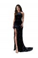 Sem Mangas Decote Alto Abrir de volta Renda Sereia Longo Vestidos de Madrinha / Vestidos de Noite / Vestidos de Festa