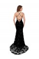 Sem Mangas Decote Alto Abrir de volta Renda Sereia Longo Vestidos de Madrinha / Vestidos de Noite / Vestidos de Festa