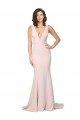 Sem Mangas Decote V Costas em V Crepe Esticado Bainha Vestidos de Madrinha / Vestidos de Noite / Vestidos de Festa