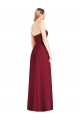 Sem Mangas Decote V Chiffon Trombeta Longo Vestidos de Madrinha