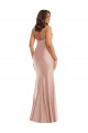 Sem Mangas Decote V Cetim Sedoso Sereia Vestidos de Madrinha / Vestidos de Noite / Vestidos de Festa