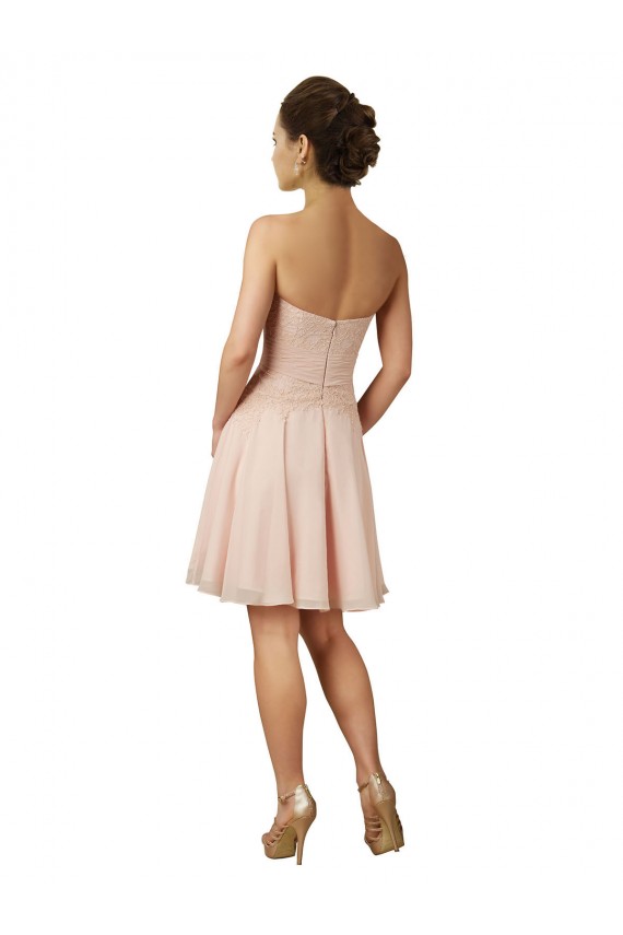 Sem Mangas Amor Chiffon & Renda Linha A Vestidos de Madrinha / Vestidos de Cocktail