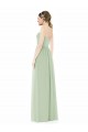 Sem Mangas Amor Lombar Chiffon Linha A Sábio Longo Vestidos de Madrinha