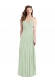 Ombro Frio Alças finas Chiffon Trombeta Vestidos de Madrinha