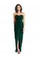 Sem Mangas Amor Lombar Chiffon Linha A Longo Sempre Verde Vestidos de Madrinha