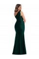 Sem Mangas Um Ombro Cetim Sedoso Sereia Longo Vestidos de Madrinha / Vestidos de Noite / Vestidos de Festa