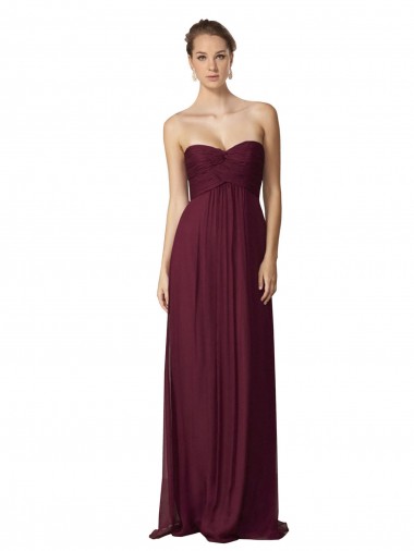 Sem Mangas Amor Chiffon Linha A Vestidos de Madrinha / Vestidos Formais