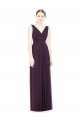 Sem Mangas Decote V Chiffon Linha A Vestido de Madrinha / Vestido de Noite
