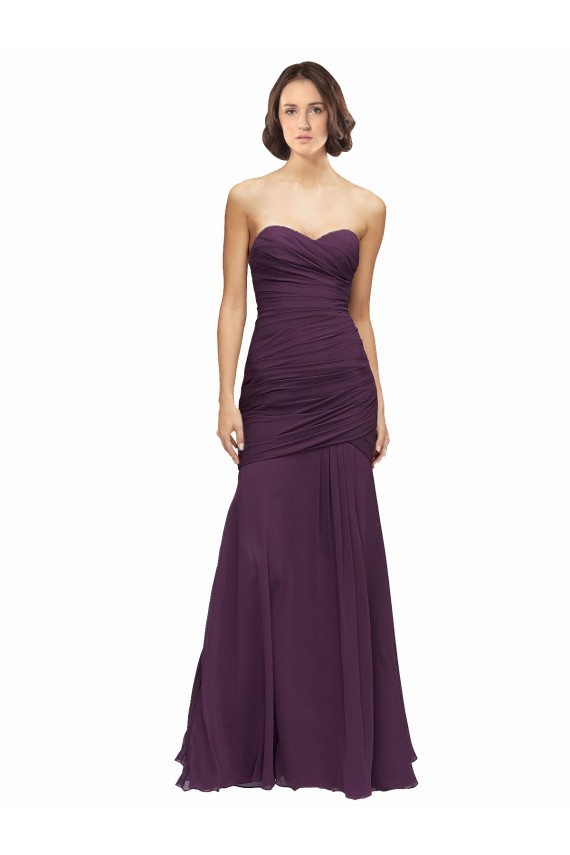 Sem Mangas Amor Chiffon Sereia Longo Vestidos de Madrinha