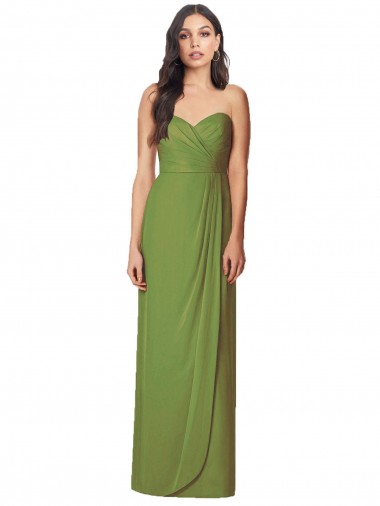 Sem Mangas Amor Chiffon Trombeta Vestidos de Madrinha